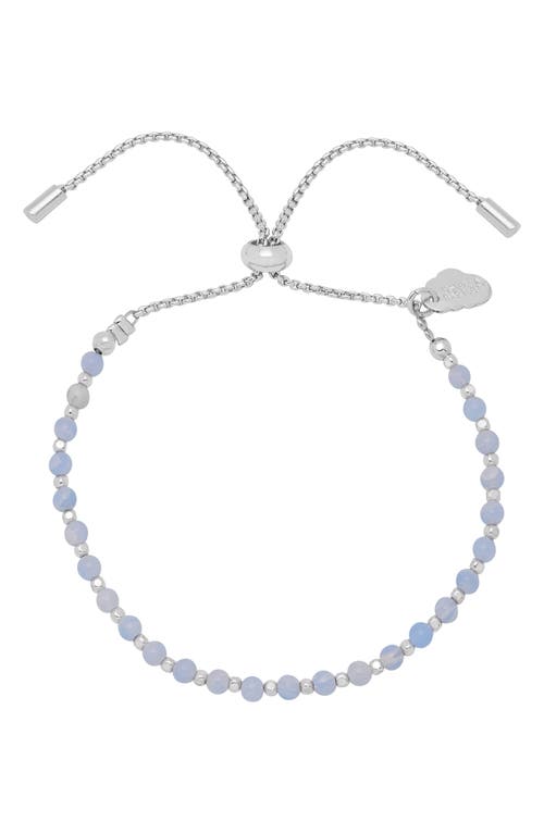Estella Bartlett Amelia Beaded Slide Bracelet In Silver