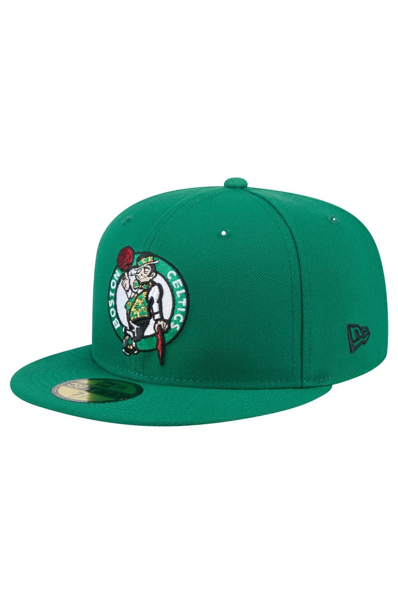 New Era Men's New Era Kelly Green Boston Celtics Throwback Pennant 59FIFTY Fitted Hat, Alternate, color, Kelly Green