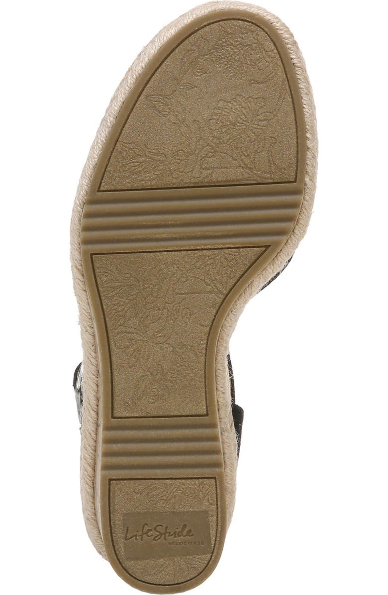 LifeStride Go For It Espadrille Wedge Sandal - Wide Width Available, Alternate, color,