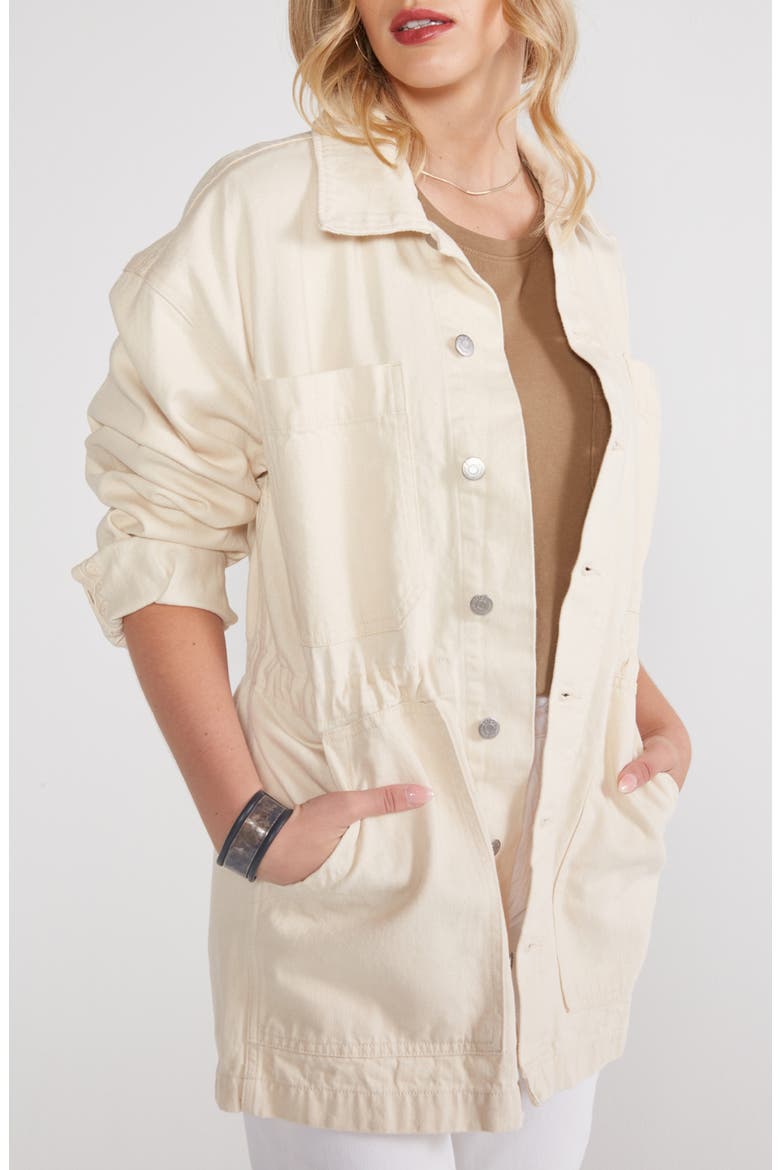 Claude Denim Utility Jacket, Alternate, color, NATURAL