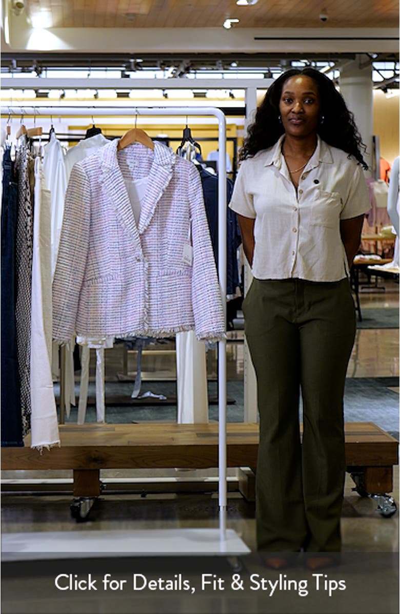 Frayed Edge Tweed Blazer, sales video thumbnail