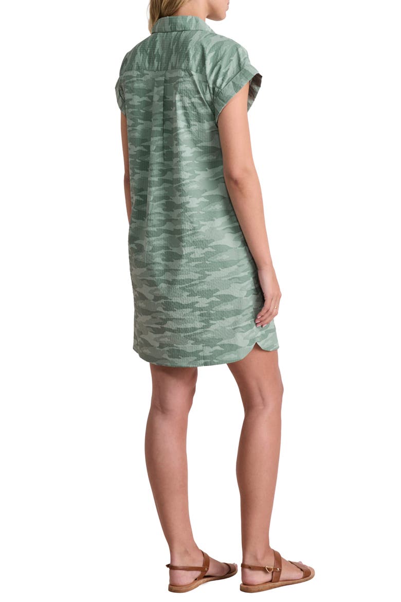 Margo Harbor Camo Print Seersucker Shirtdress, Alternate, color, CAMO DUNE GRASS