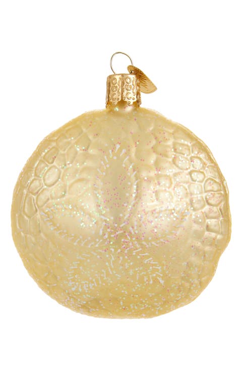 Sand Dollar Glass Ornament