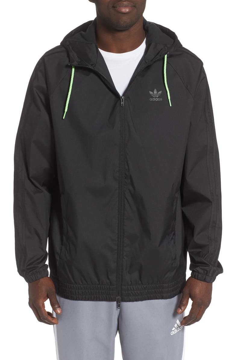 adidas Originals Winterized Windbreaker Water Repellent Jacket, Main, color,