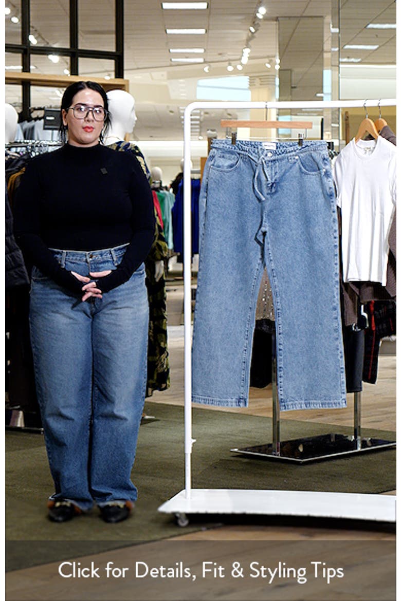 Pemberton Tie Waist Mid Rise Wide Leg Jeans video