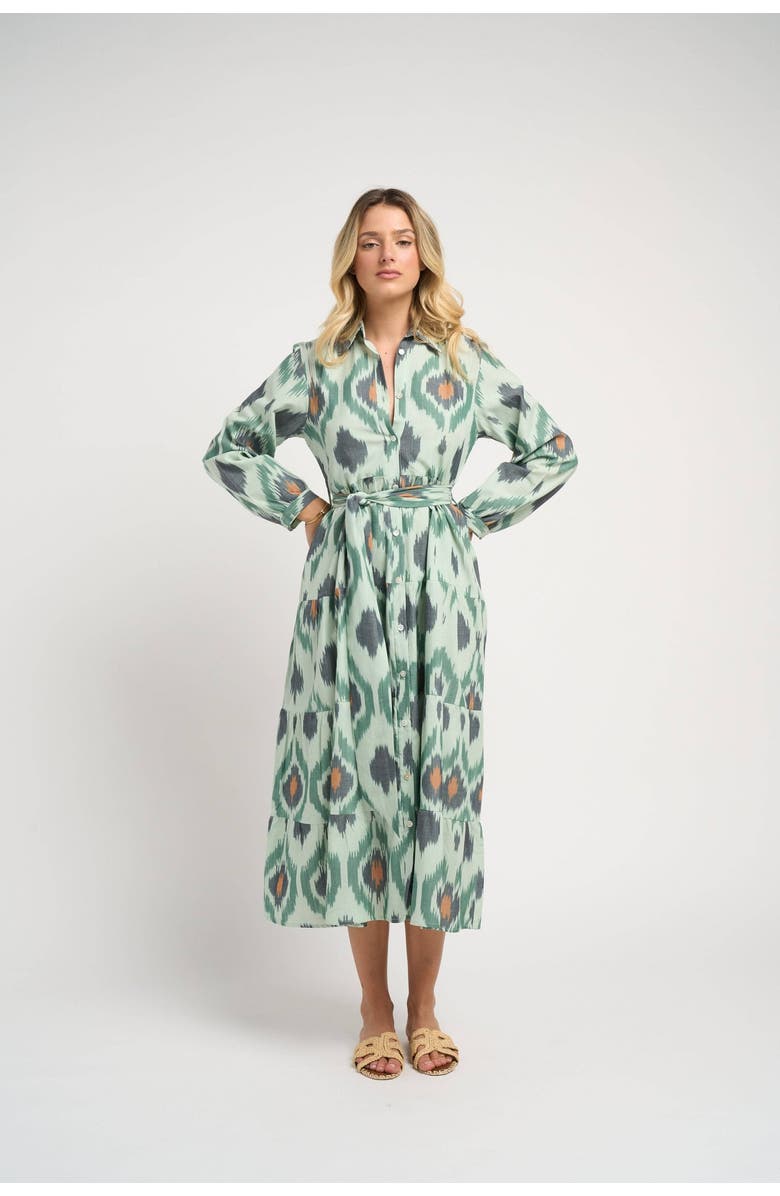 GUADALUPE DESIGN Ariel Ikat Dress, Alternate, color, 
