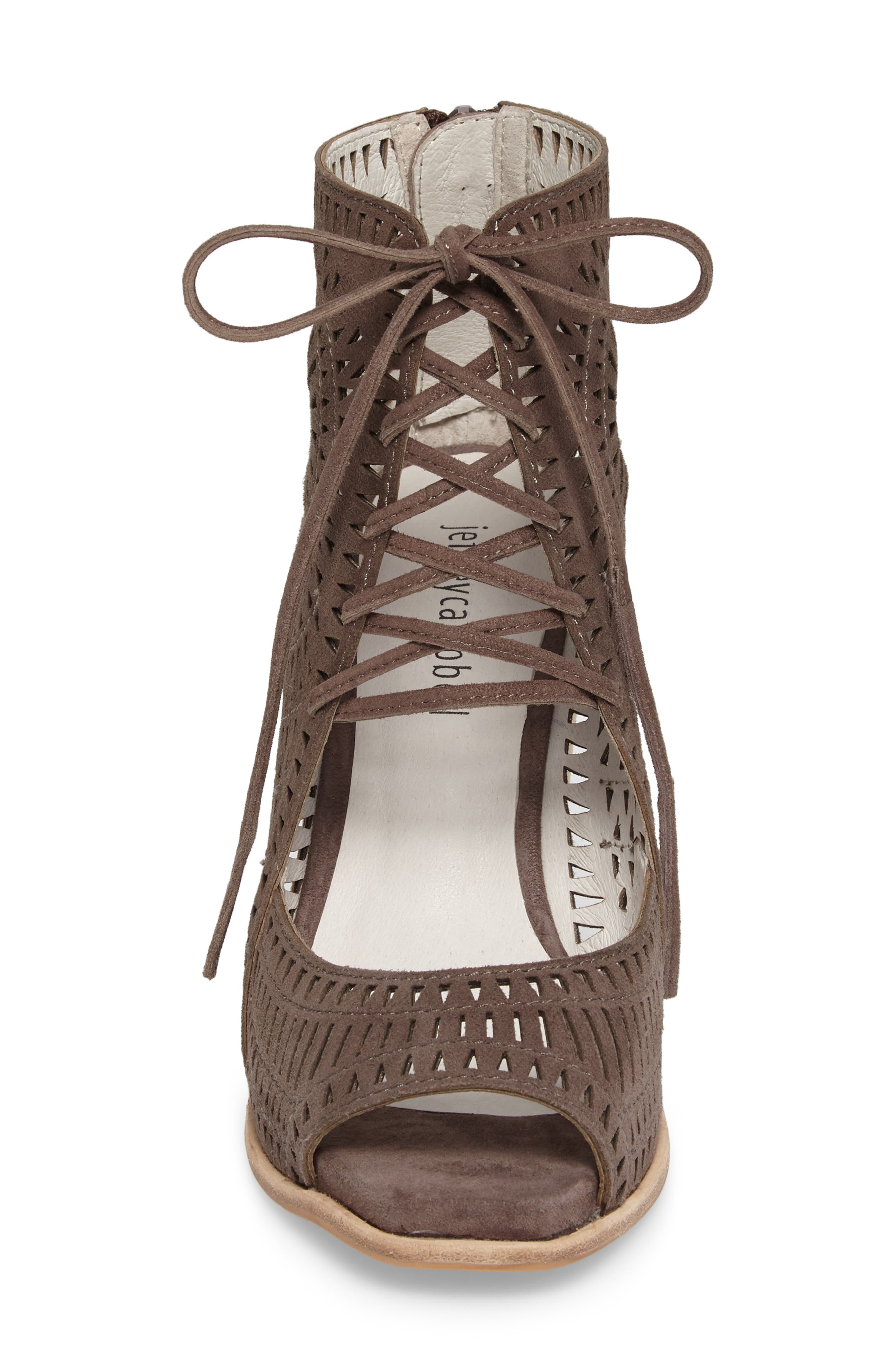 Jeffrey Campbell Rayos Perforated Wedge Sandal, Alternate, color, 