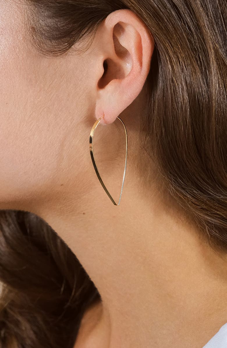 Sterling Forever Bar Threader Earrings, Alternate, color, Gold