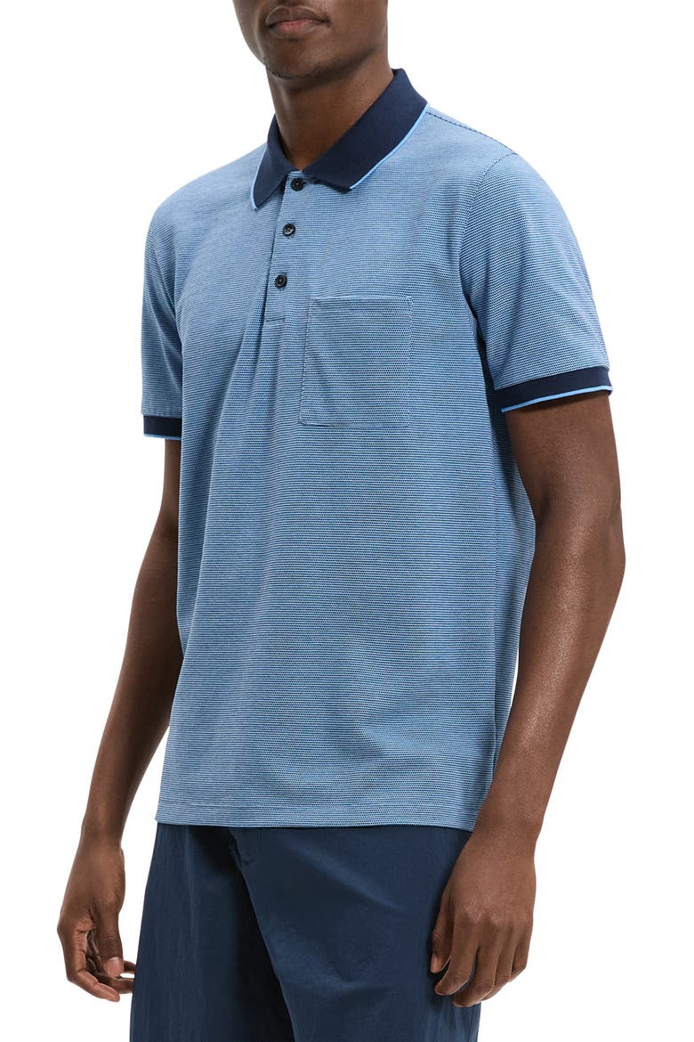 Bird's Eye Polo, Alternate, color, CRISP BLUE MULTI - 2RP
