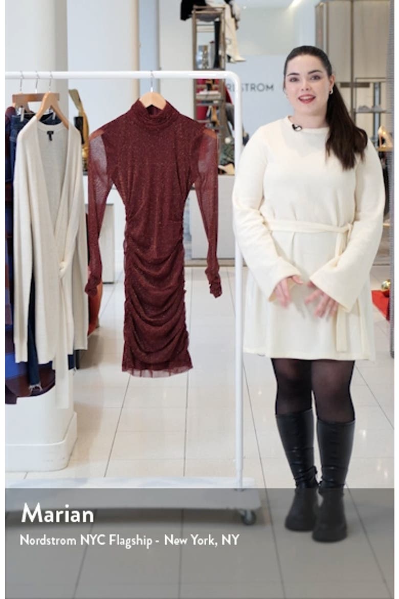 Metallic Long Sleeve Body-Con Dress video