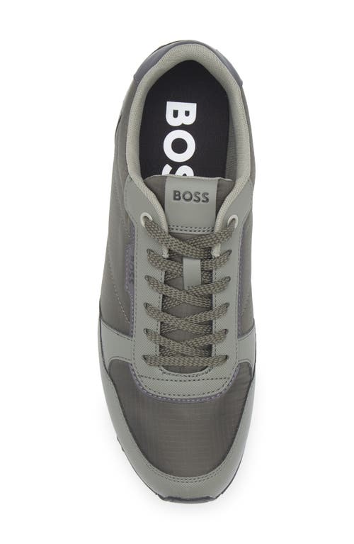 Hugo Boss Boss Kai Runn Sneaker In Gray
