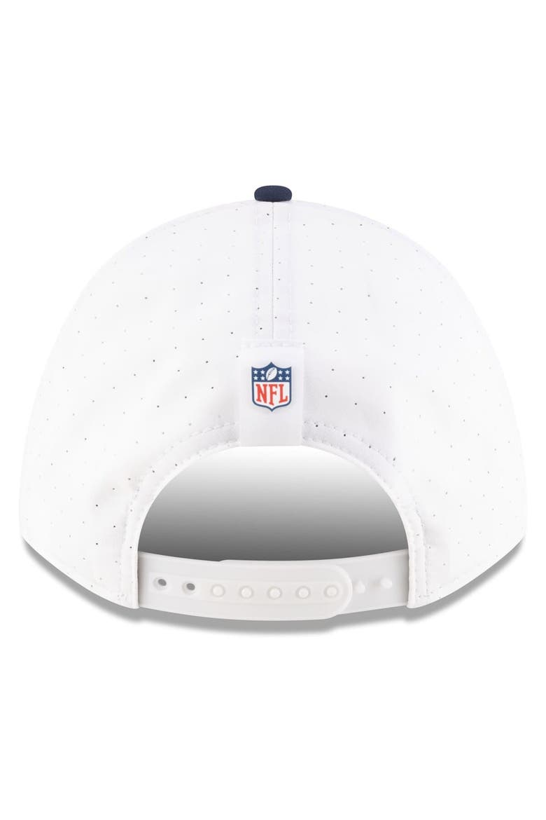 Men's New Era  White/Navy Dallas Cowboys 2025 NFL Training Camp A-Frame 9FORTY Adjustable Hat, Alternate, color, White