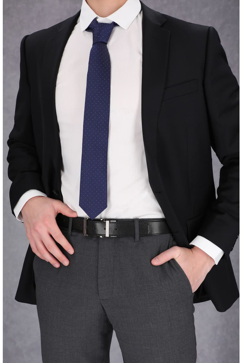 Perforated Reversible Belt, Alternate, color, BLACK/ BROWN