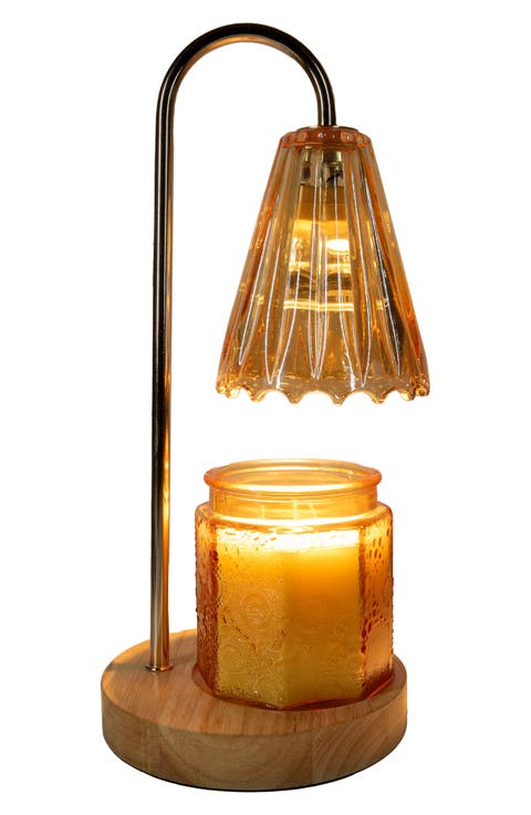 Amber Bloom Candle Warmer Lamp