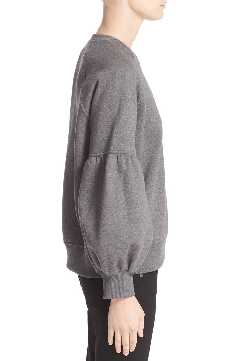 Burberry Bell Sleeve Sweatshirt, Alternate, color, 