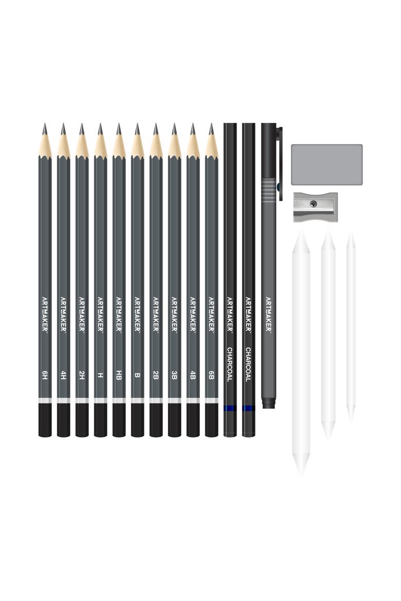 Drawing Techniques, Complete Studio Starter Kit, Instruction Book, Alternate, color, Multicolored
