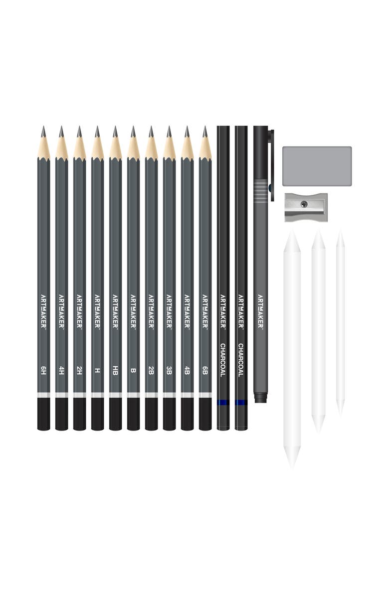 Art Maker Drawing Techniques, Complete Studio Starter Kit, Instruction Book, Alternate, color, Multicolored