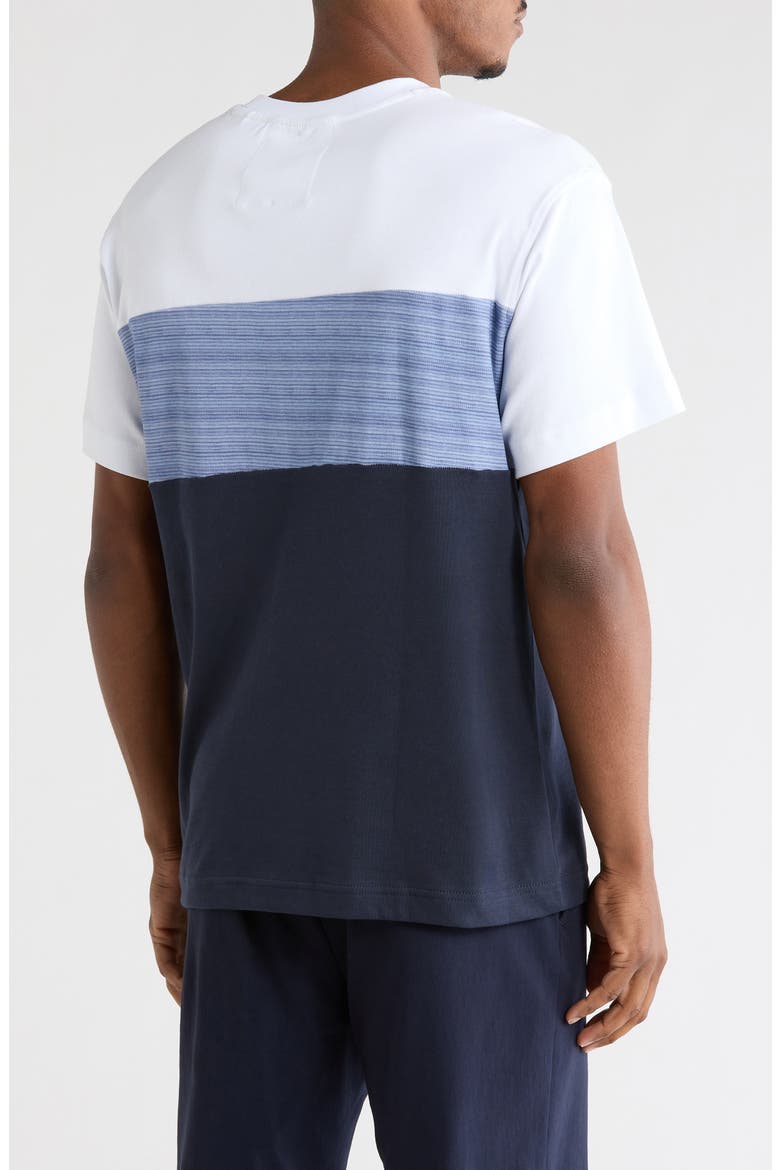 Stripe Knit T-Shirt, Alternate, color, WHITE