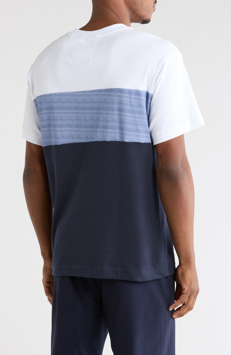 DENIM AND FLOWER Stripe Knit T-Shirt, Alternate, color, White