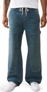 True Religion Vinny Drawstring Ultra Baggy Carpenter Jeans