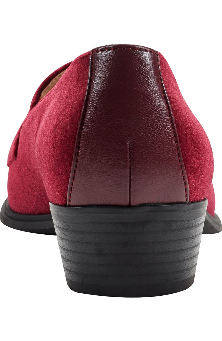 Bandolino Rummie Bit Loafer Pump, Alternate, color, Dark Red
