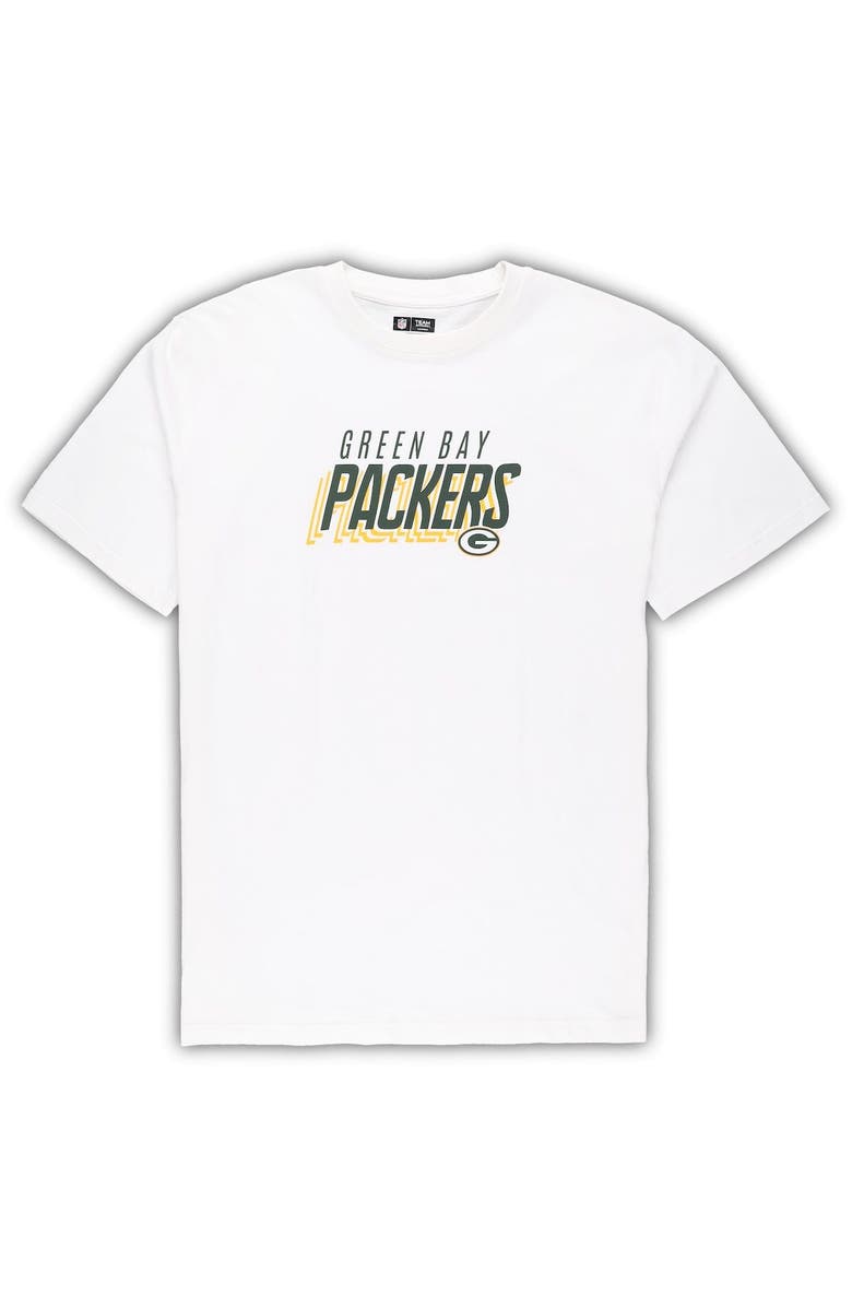 CONCEPTS SPORT Men's Concepts Sport White/Charcoal Green Bay Packers Big & Tall T-Shirt and Shorts Set, Alternate, color, White