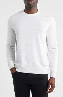 Bugatchi Textured Cotton & Silk Crewneck Sweater