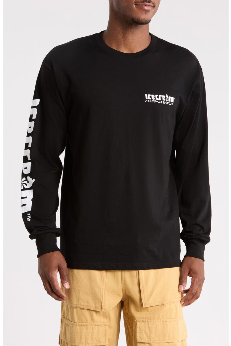 The Truck Long Sleeve Graphic T-Shirt, Main, color, BLACK