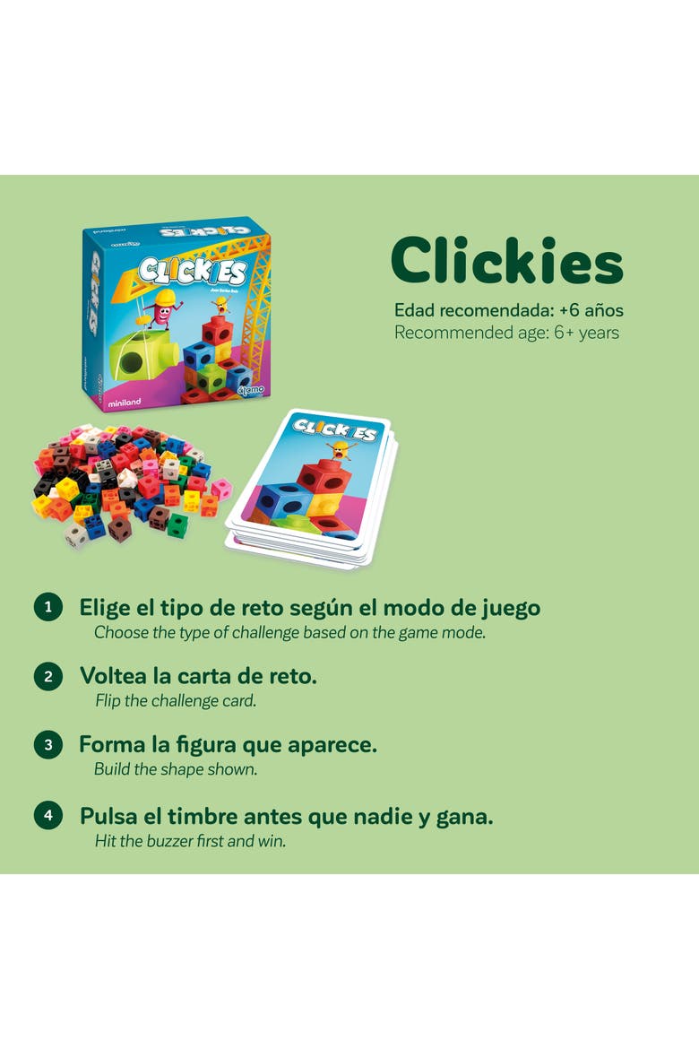 Clickies, Alternate, color, Blue-Green Multi