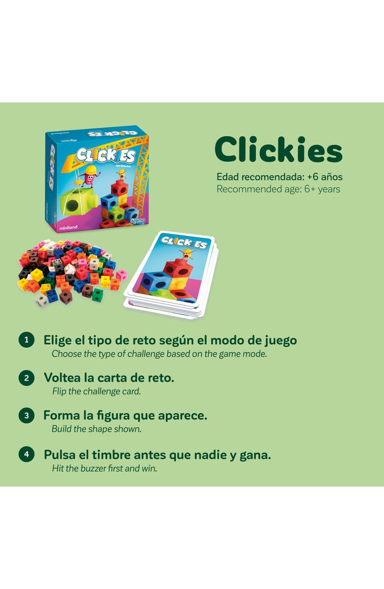Miniland Clickies, Alternate, color, Blue-Green Multi