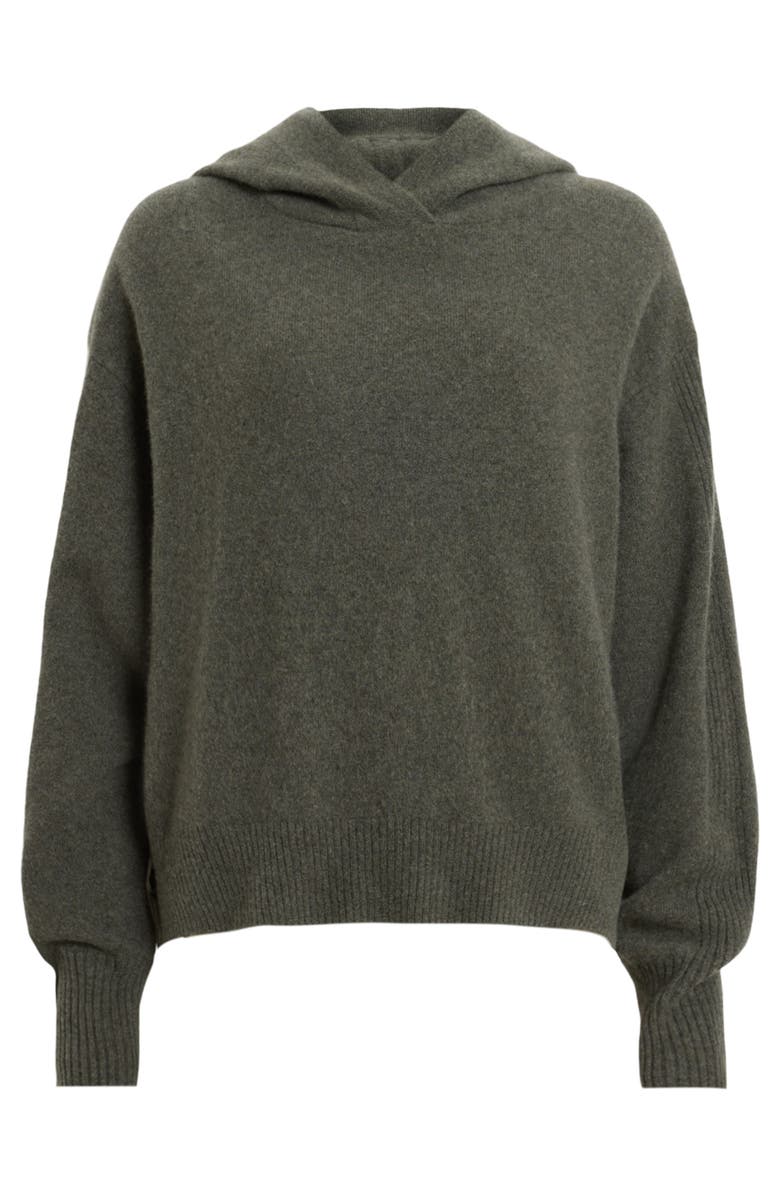 AllSaints Irina Cashmere & Wool Hoodie, Alternate, color, 