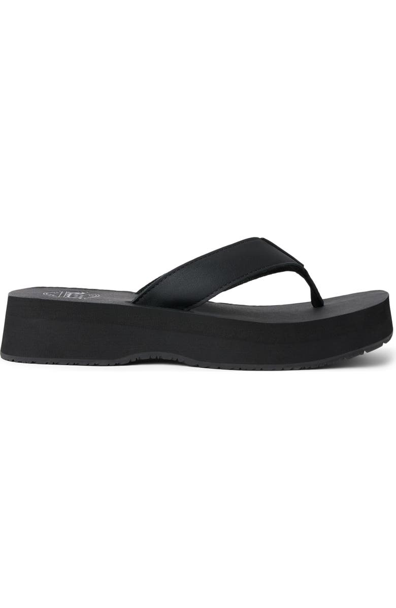 Reef Butter Platform Flip Flop, Alternate, color, Black/ Black