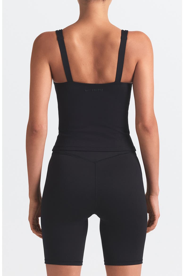 Matte Square Neck Tank, Alternate, color, OBSIDIAN