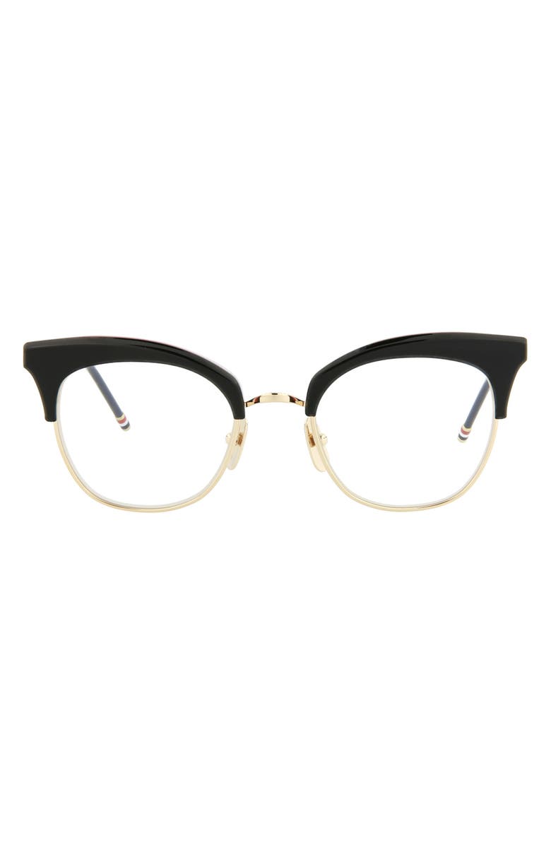 Thom Browne Novelty 51mm Cat Eye Optical Glasses, Main, color, 