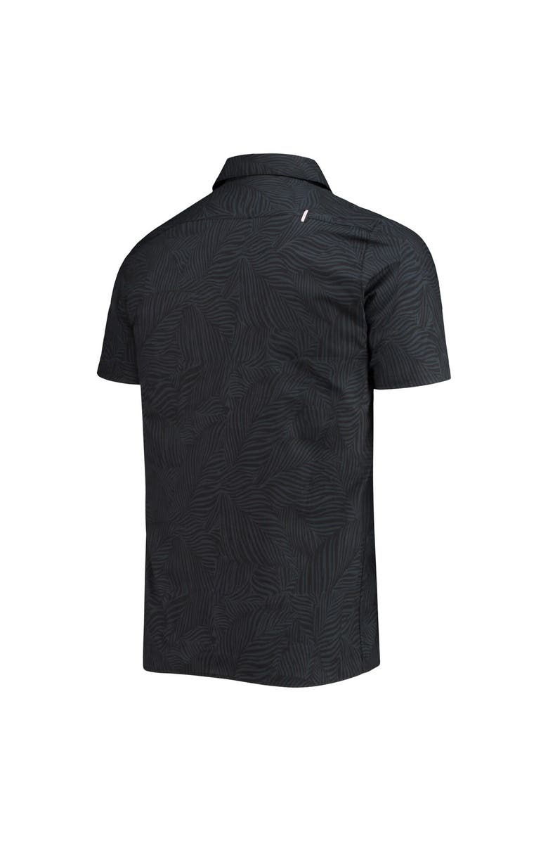 THE WILD COLLECTIVE Men's The Wild Collective Black Inter Miami CF Abstract Palm Button-Up Shirts, Alternate, color, 