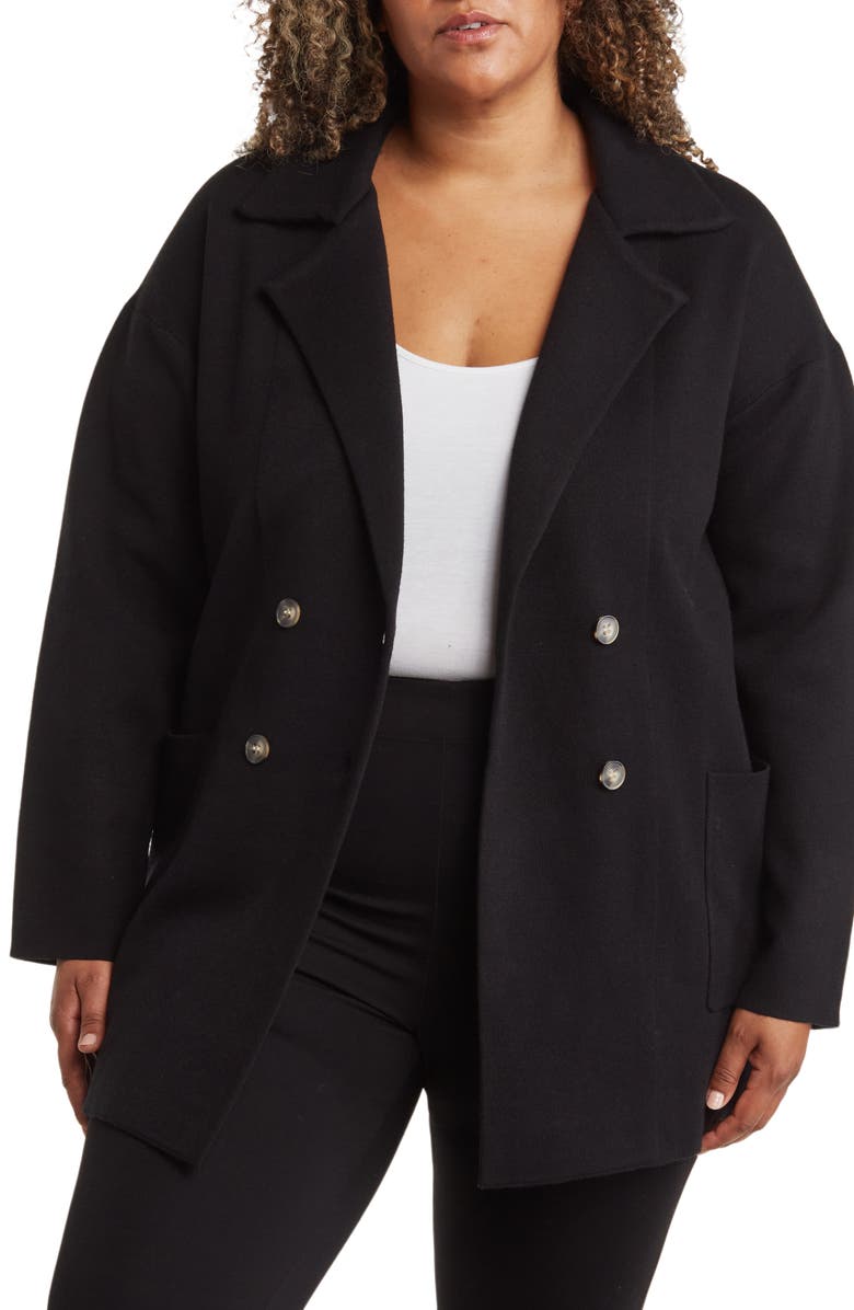 Sweet Romeo Double Breasted Sweater Coat, Main, color, 