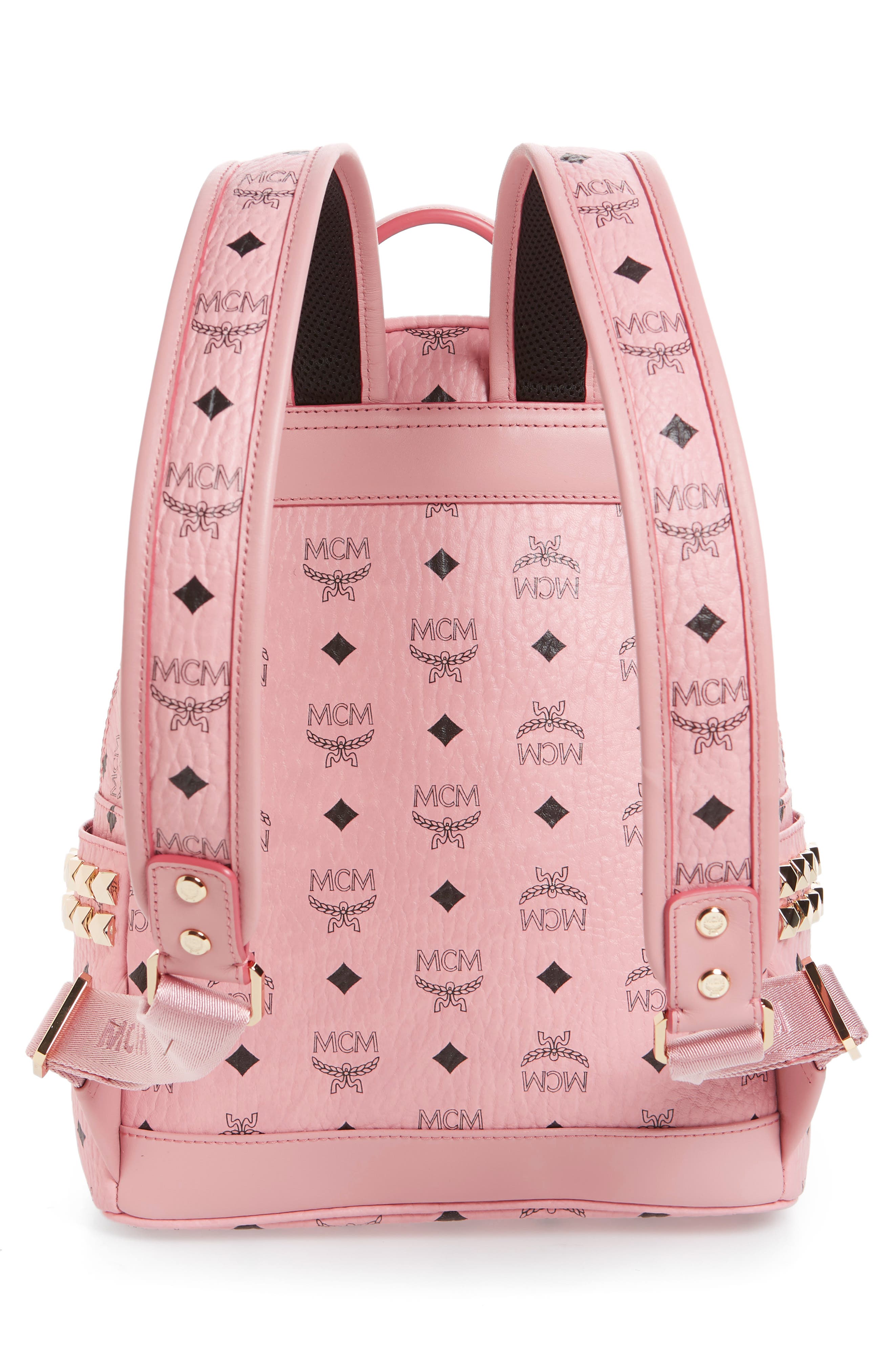 Small Stark Side Stud Backpack, Alternate, color, SOFT PINK