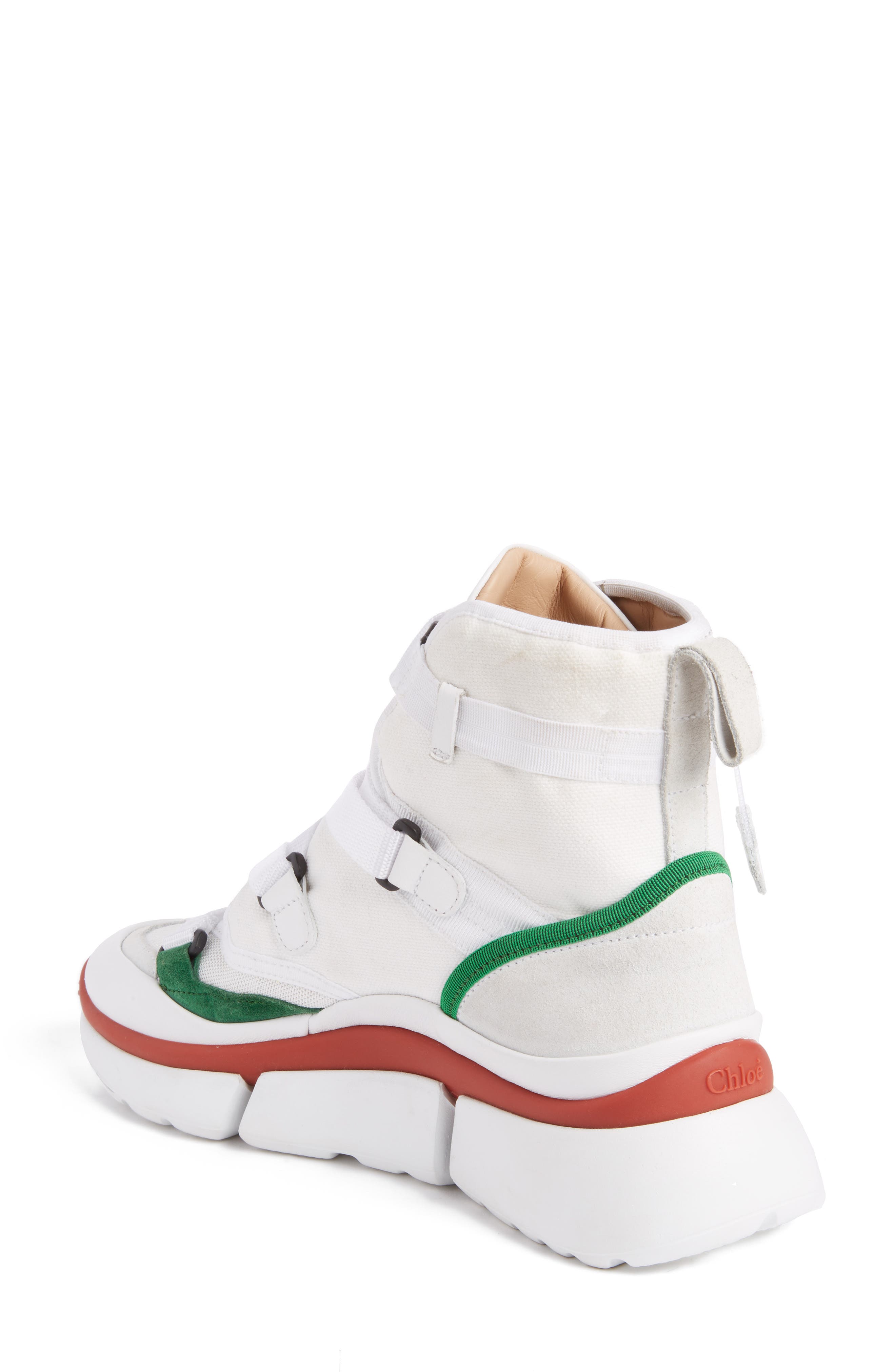 Chloé Sonnie High Top Sneaker, Alternate, color, 