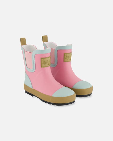 Girl's Short Rain Boots Pink