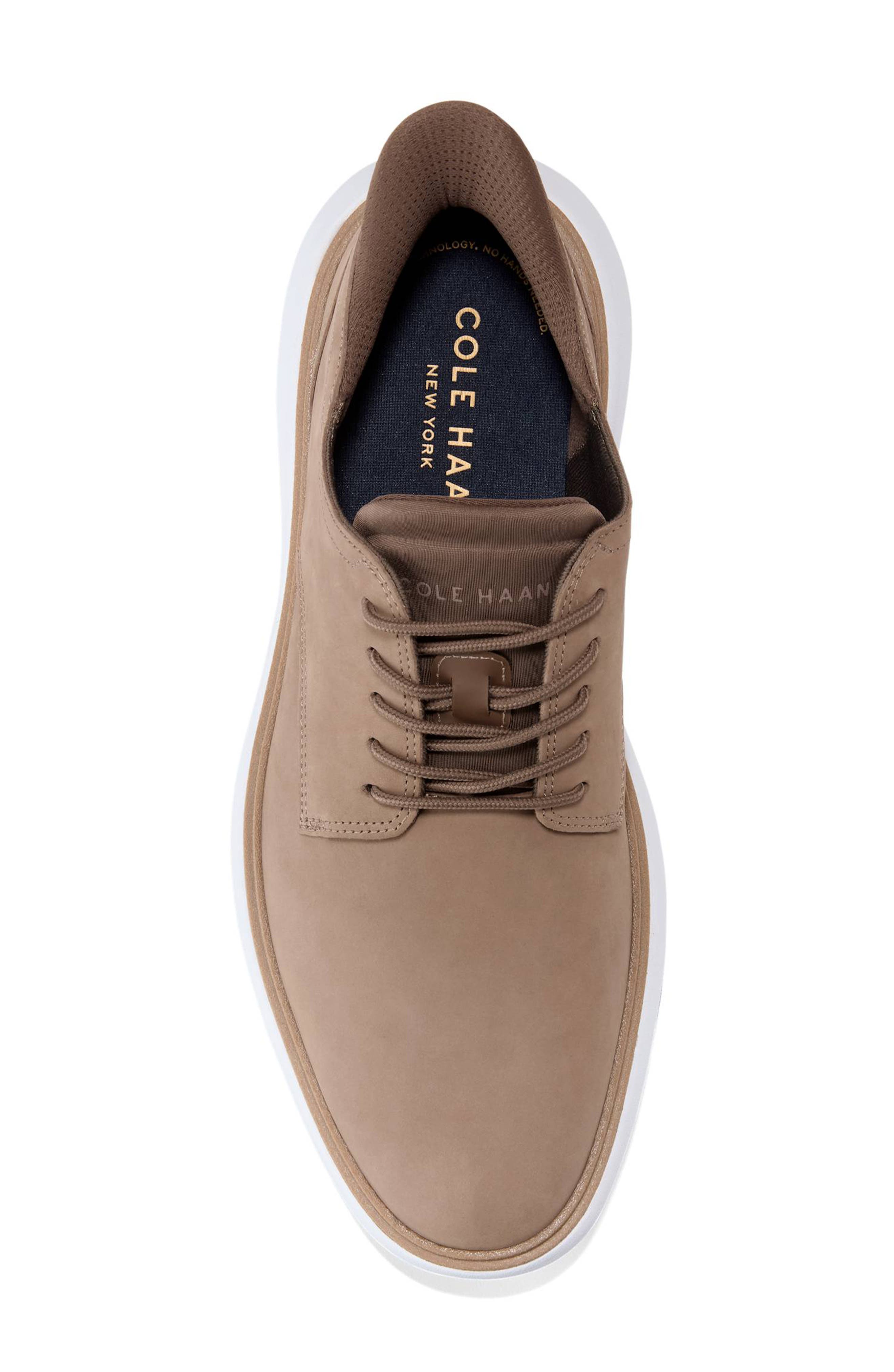 Grand Phaze Leather Plain Toe Quick-On Sneaker, Alternate, color, IRISH COFFEE NUBUCK / TRUFFLE
