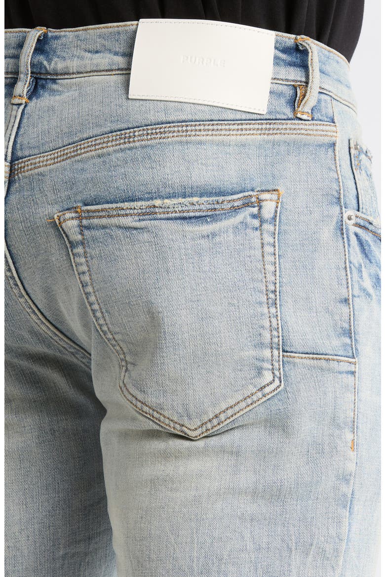 P001 Fade Down Skinny Jeans, Alternate, color, LIGHT INDIGO