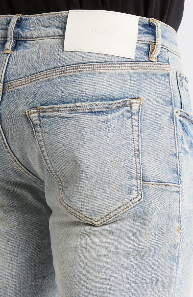 PURPLE BRAND P001 Fade Down Skinny Jeans, Alternate, color, Light Indigo