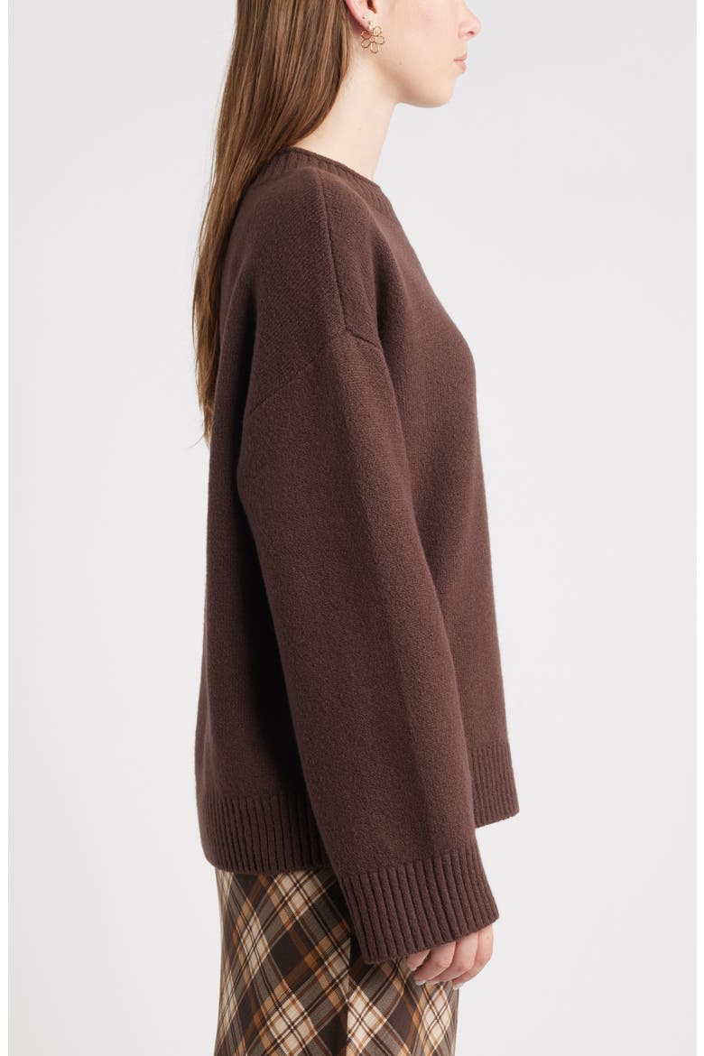Everyday Easy Cotton Blend Sweater, Alternate, color, BROWN COFFEE