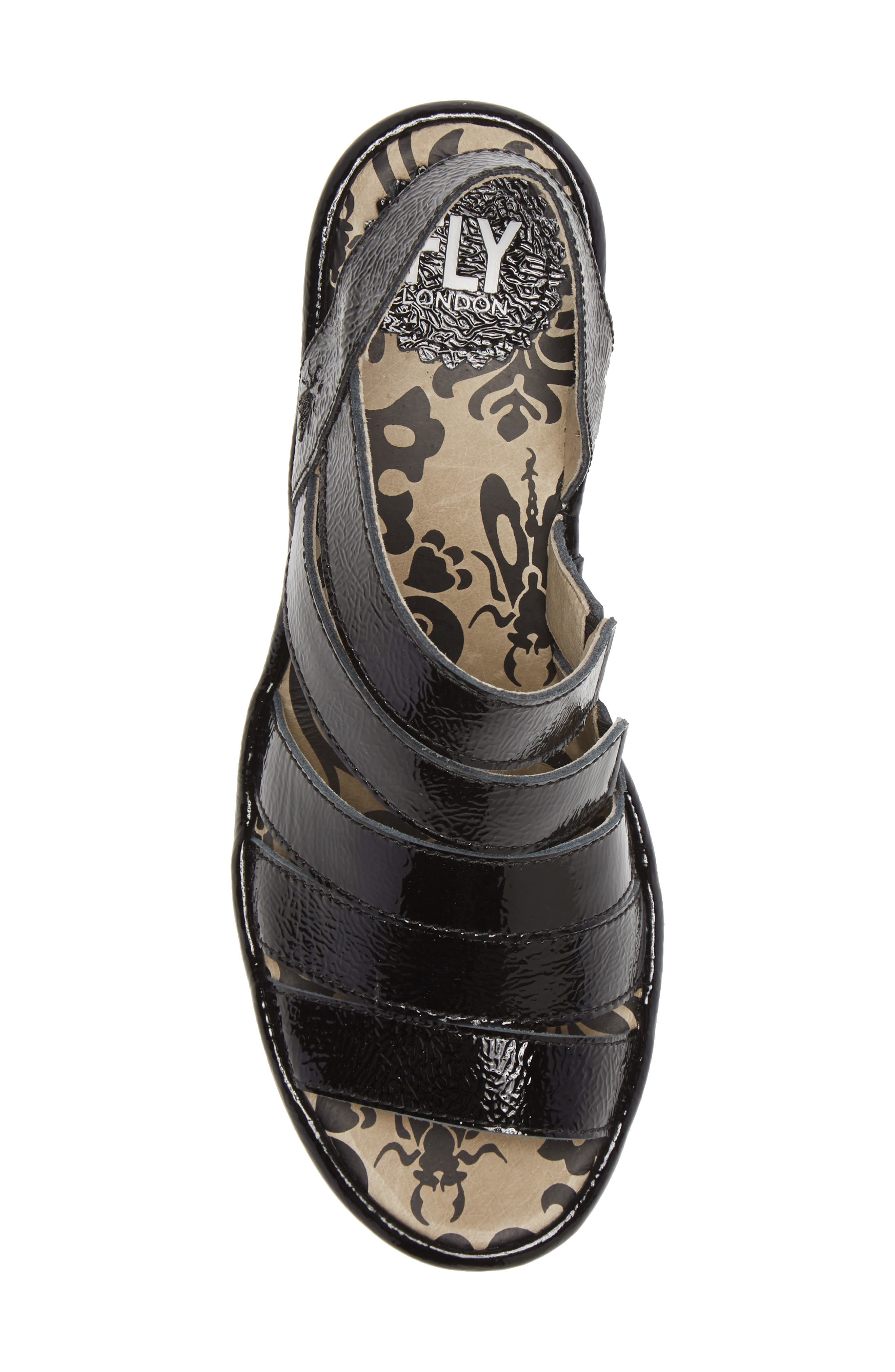 Woze Sandal, Alternate, color, BLACK LUXOR LEATHER