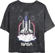 NASA Juniors NASA Distressed Space Shuttle Launch T Shirt