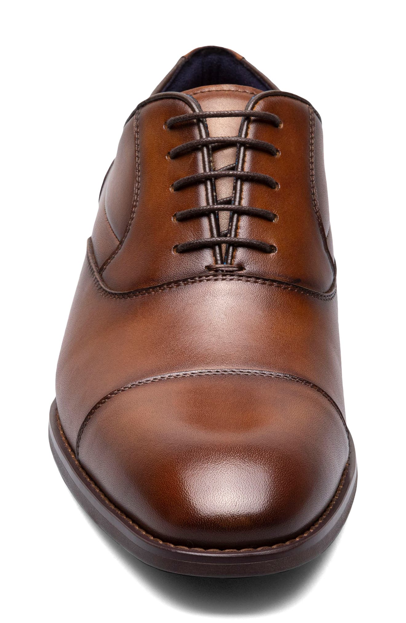 Kallum Cap Toe Oxford, Alternate, color, COGNAC
