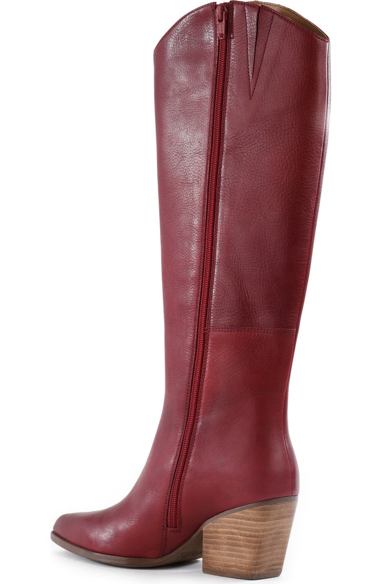 Seychelles Begging You Knee High Western Boot, Alternate, color, Cranberry