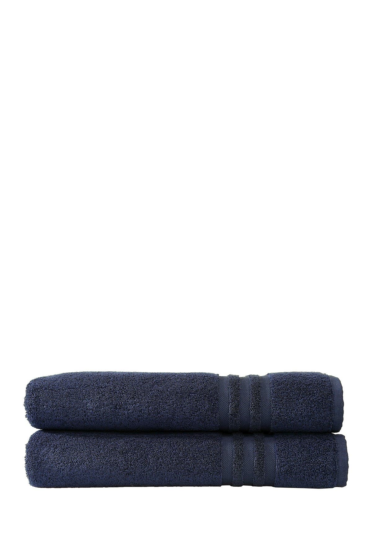 Linum Home Textiles Denzi Bath Towels - Set of 2 - Twilight Blue