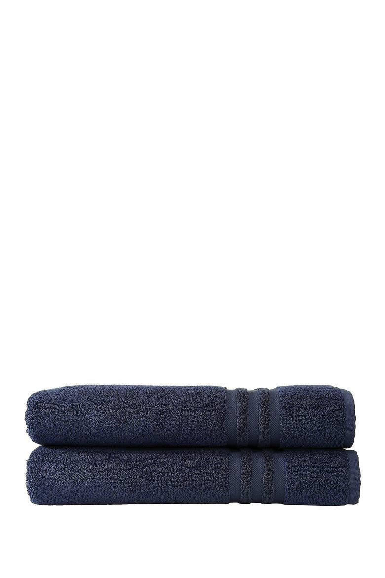 Denzi Bath Towels - Set of 2 - Twilight Blue, Main, color, TWILIGHT BLUE