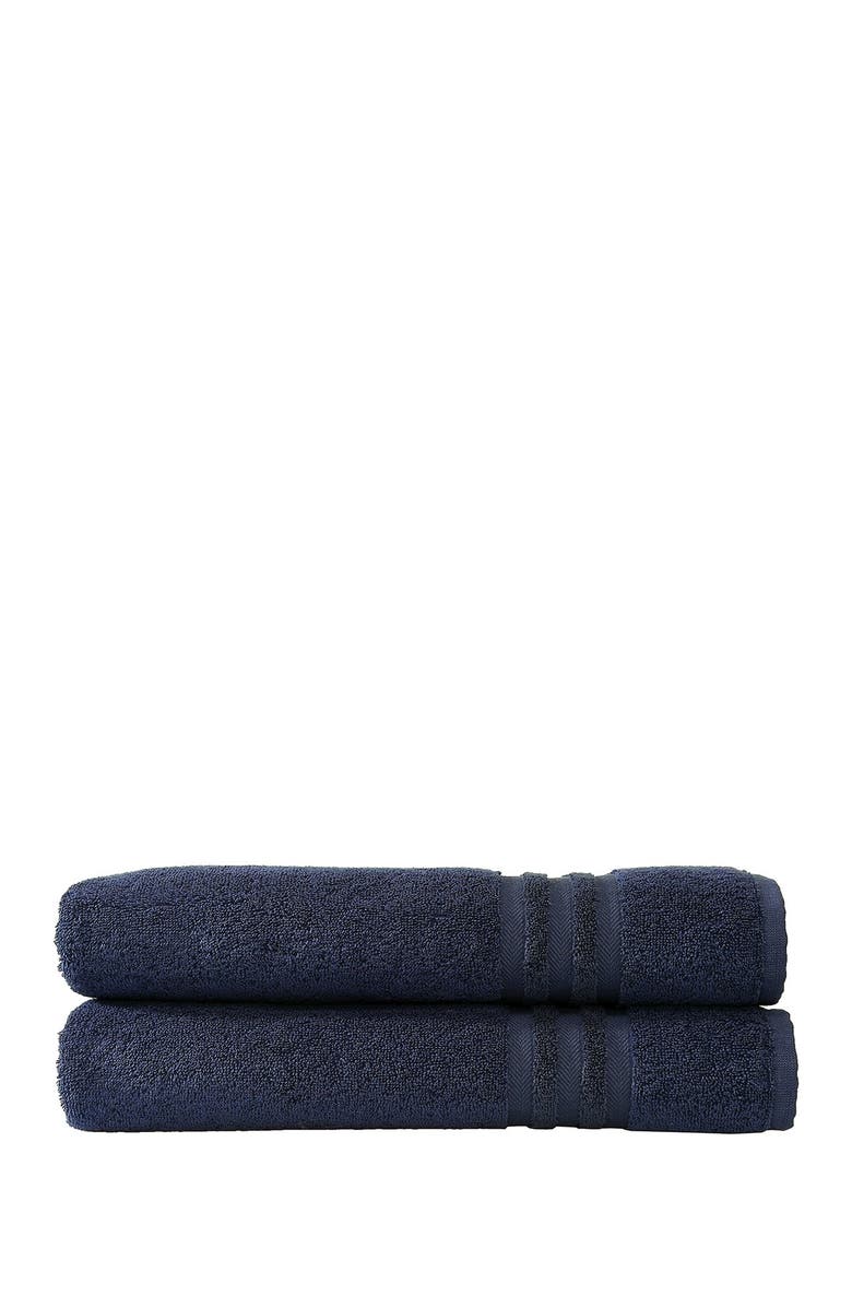 Linum Home Textiles Denzi Bath Towels - Set of 2 - Twilight Blue, Main, color, Twilight Blue